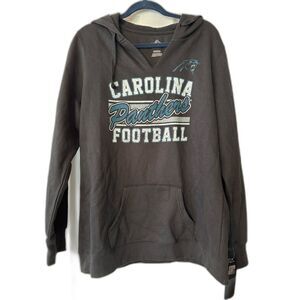 NWT Carolina Panthers Hooded Sweatshirt Hoodie Black
